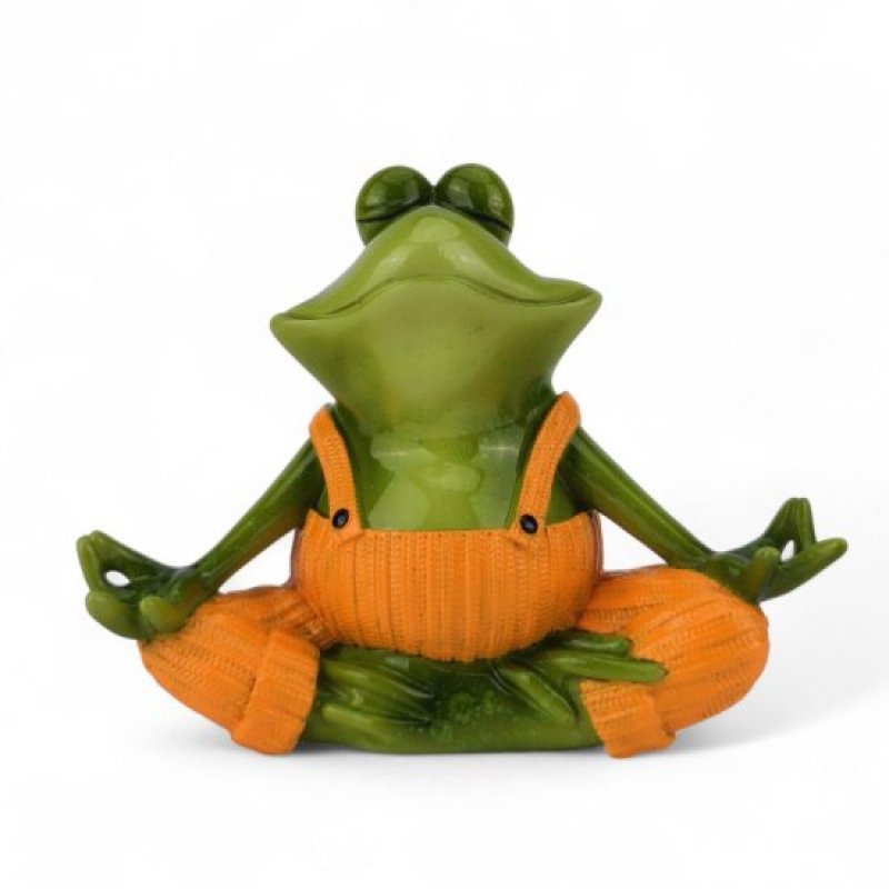 Yoga Frosch mit Hose Orange